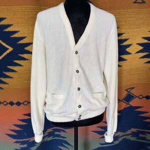 Vintage Lahmar 70’s Grandpa Cardigan Button Up Sweater. V Neck. Unisex. Medium.